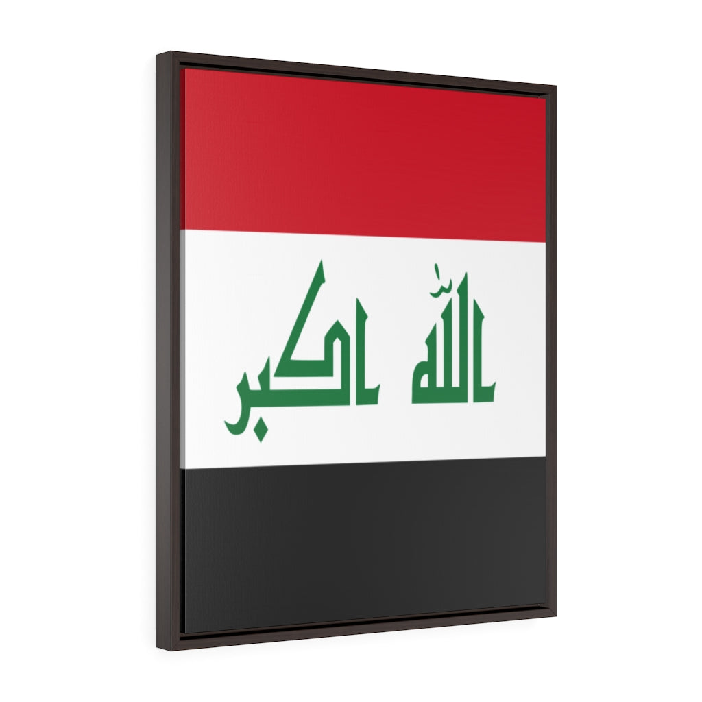 IRAQ Vertical Framed Premium Gallery Wrap Canvas