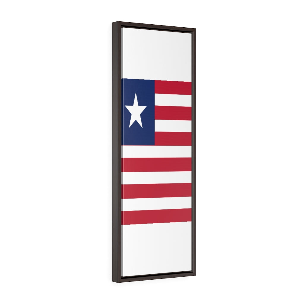 LIBERIA Vertical Framed Premium Gallery Wrap Canvas