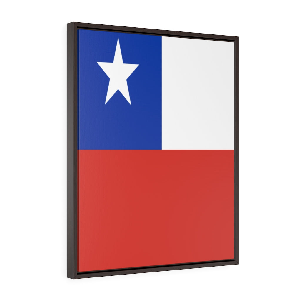 CHILE Vertical Framed Premium Gallery Wrap Canvas