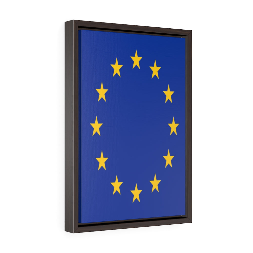 EUROPE Vertical Framed Premium Gallery Wrap Canvas