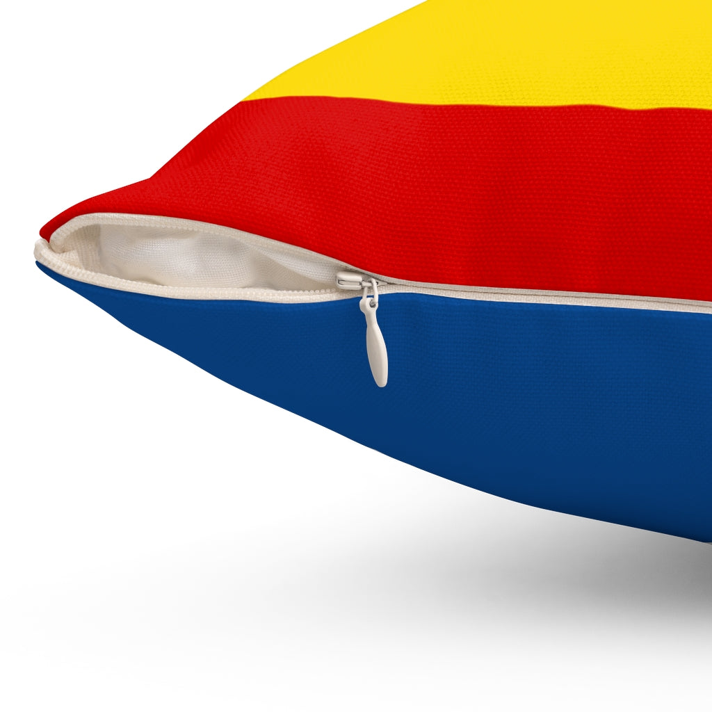 Uganda flag Spun Polyester Square Pillow