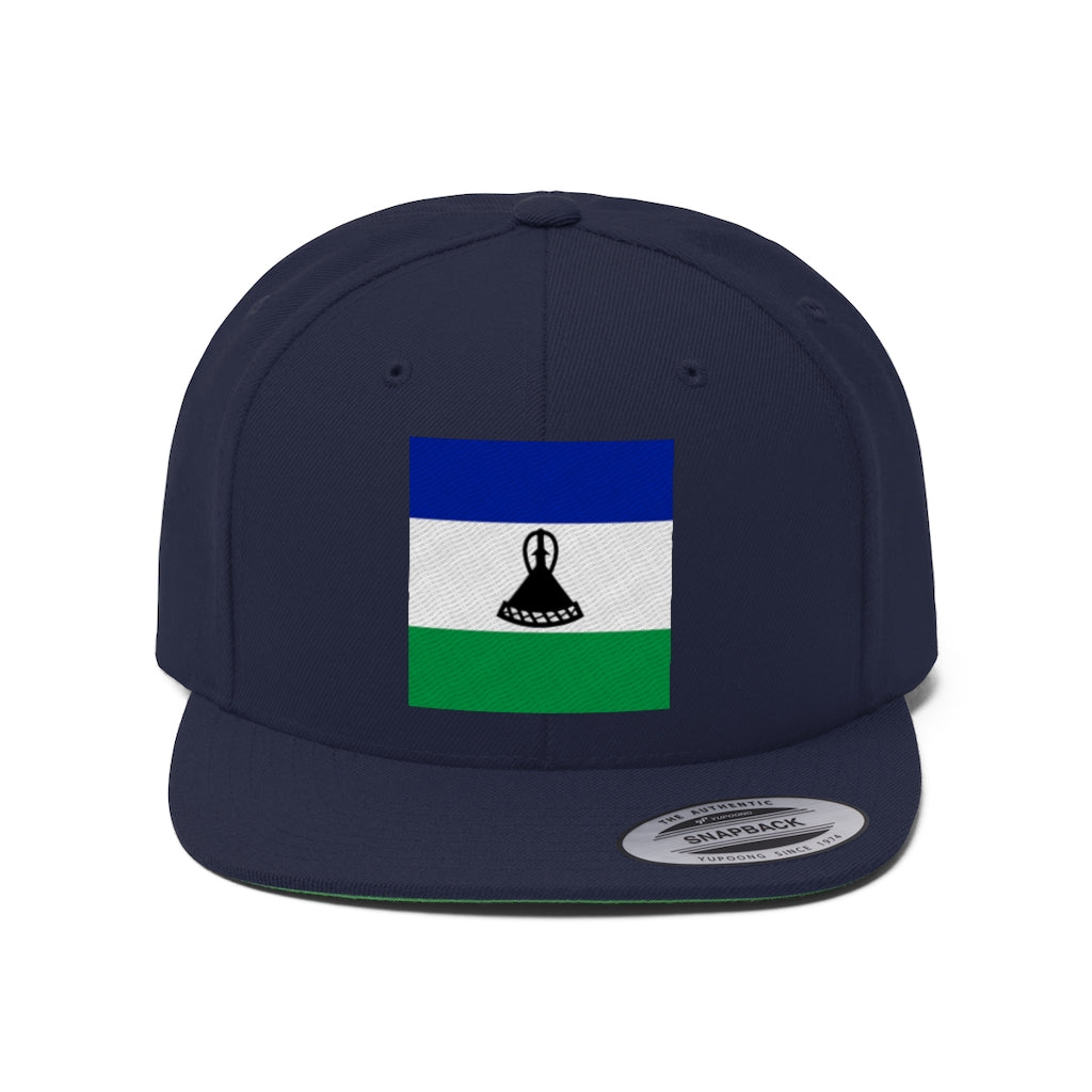 LESOTHO Unisex Flat Bill Hat