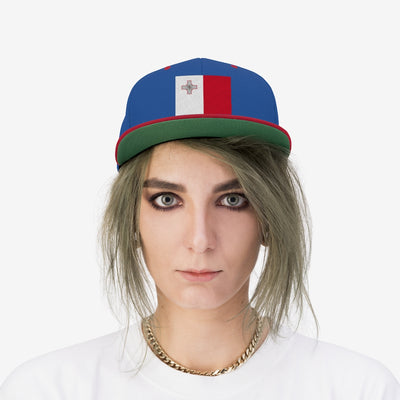 MALTA Unisex Flat Bill Hat