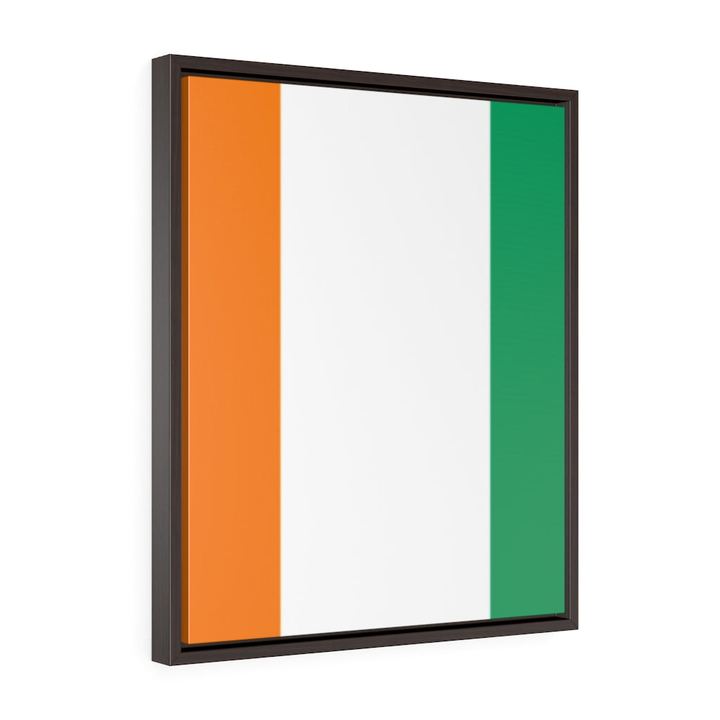 COTE D'IVOIRE Vertical Framed Premium Gallery Wrap Canvas