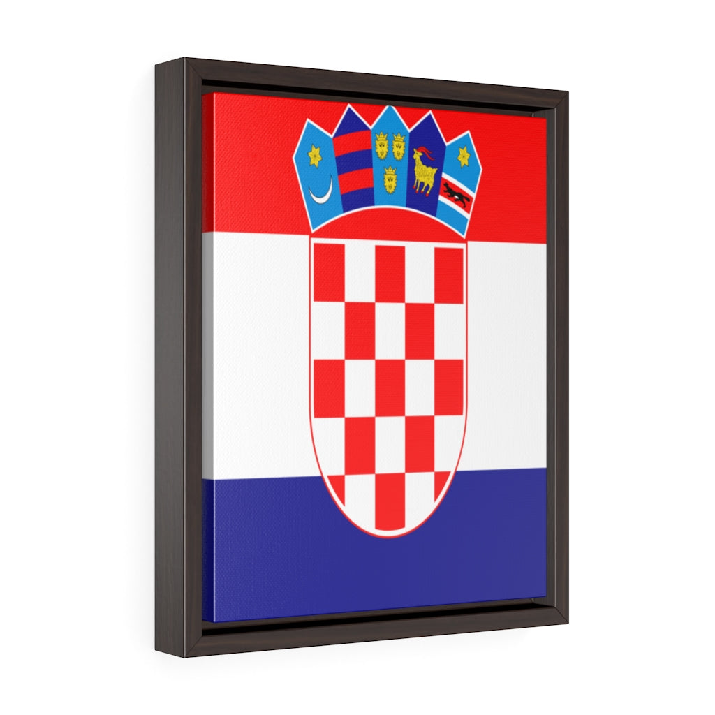 CROATIA Vertical Framed Premium Gallery Wrap Canvas