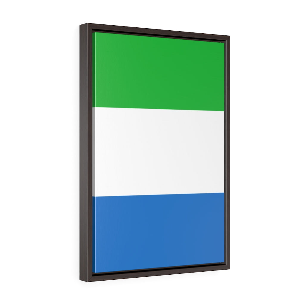 SIERRA LEONE Vertical Framed Premium Gallery Wrap Canvas