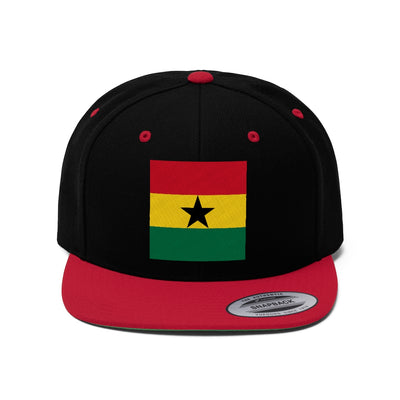 GHANA Unisex Flat Bill Hat