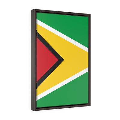 GUYANA Vertical Framed Premium Gallery Wrap Canvas