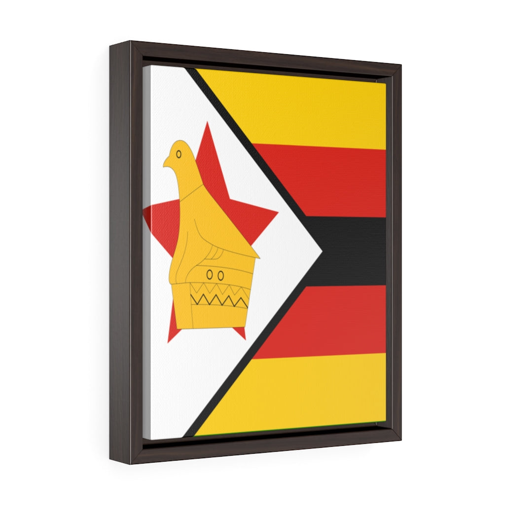 ZIMBABWE Vertical Framed Premium Gallery Wrap Canvas