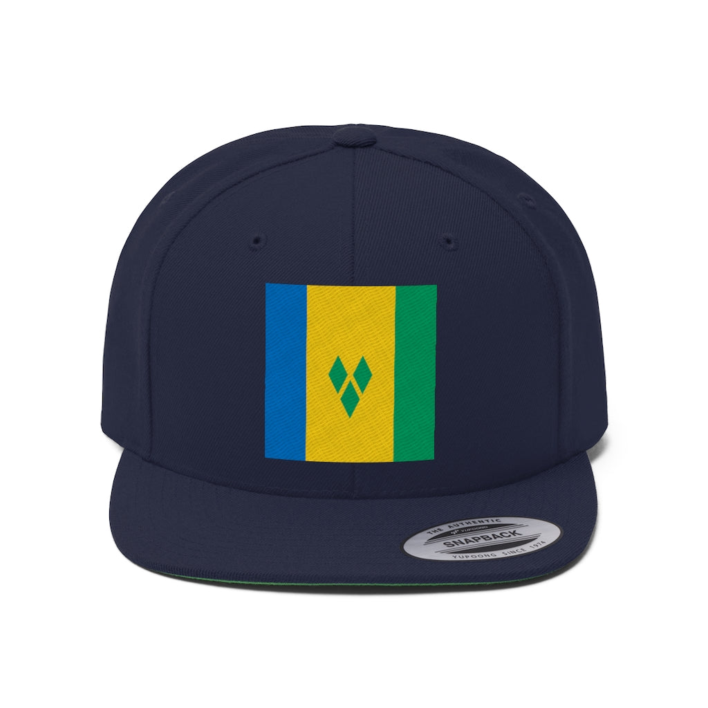 SAINT VINCENT AND THE GRENADINES Unisex Flat Bill Hat