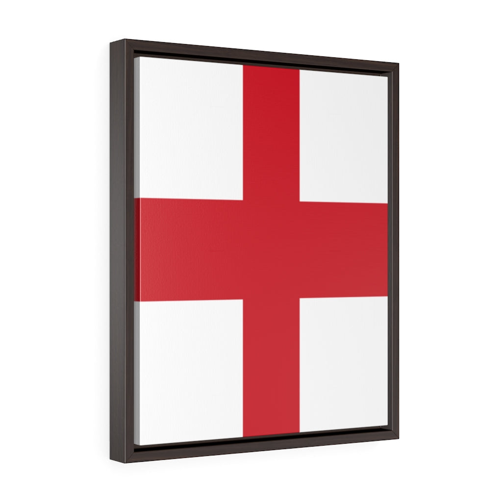 England Vertical Framed Premium Gallery Wrap Canvas