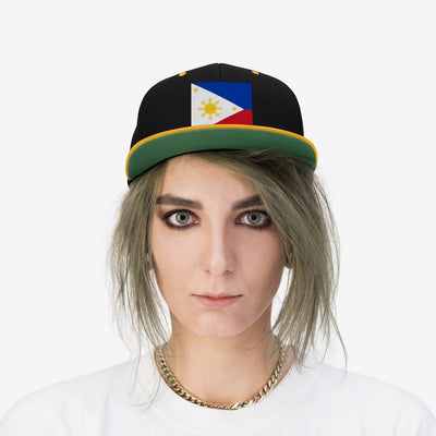 Philippines Unisex Flat Bill Hat