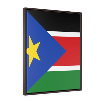 SOUTH SUDAN  Vertical Framed Premium Gallery Wrap Canvas