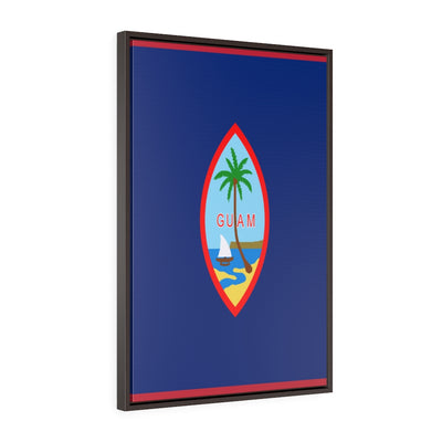 GUAM Vertical Framed Premium Gallery Wrap Canvas