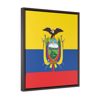 ECUADOR Vertical Framed Premium Gallery Wrap Canvas