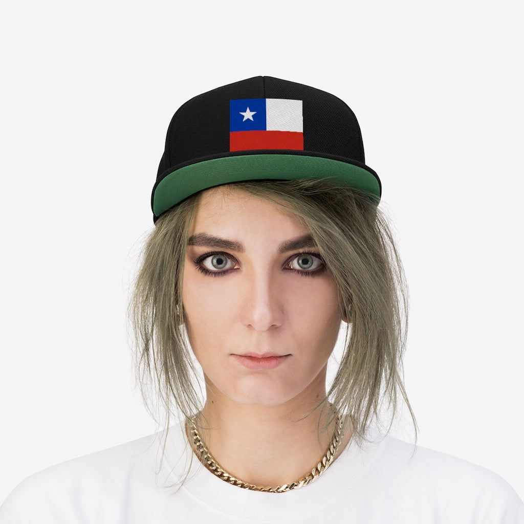 CHILE Unisex Flat Bill Hat