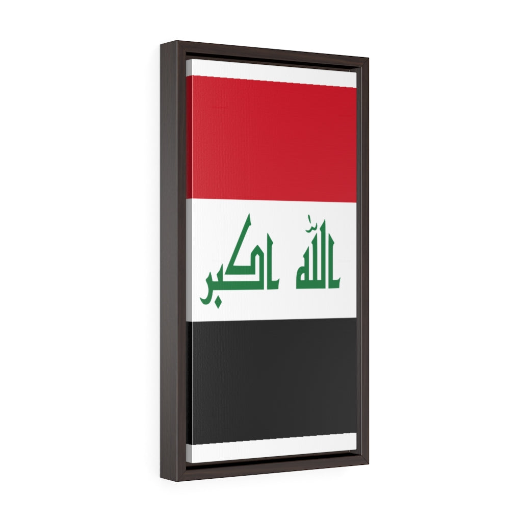 IRAQ Vertical Framed Premium Gallery Wrap Canvas