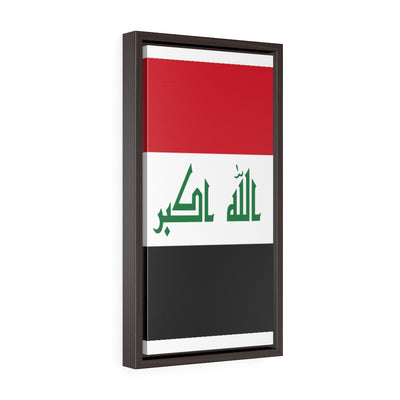 IRAQ Vertical Framed Premium Gallery Wrap Canvas