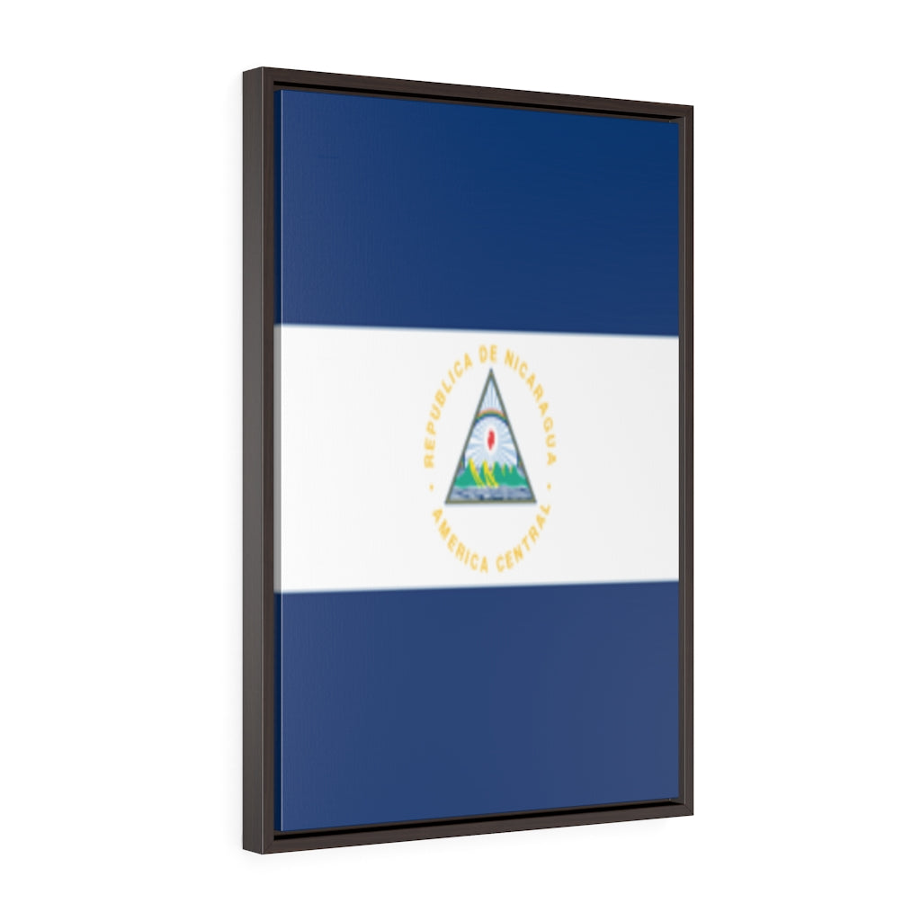 NICARAGUA Vertical Framed Premium Gallery Wrap Canvas