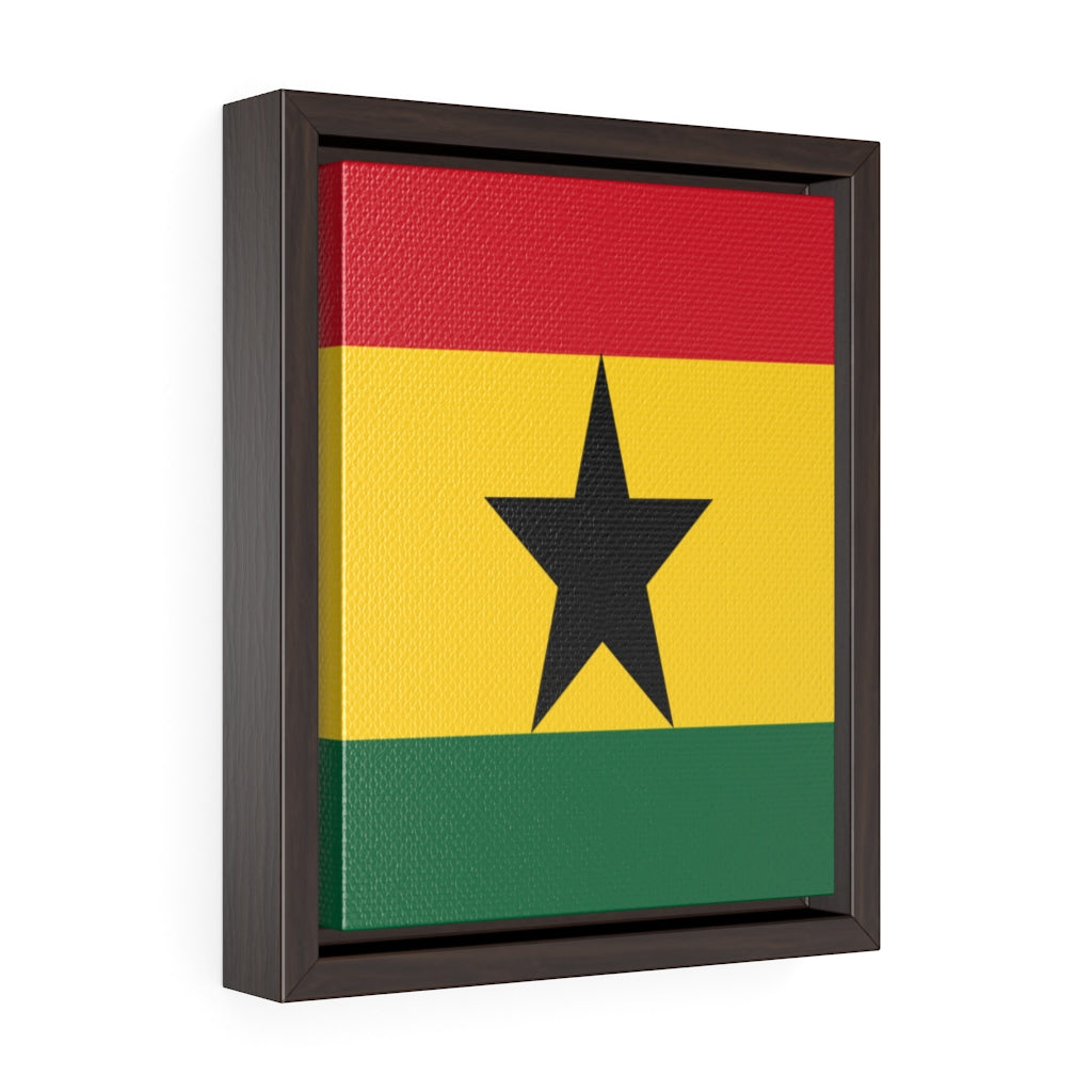 GHANA Vertical Framed Premium Gallery Wrap Canvas