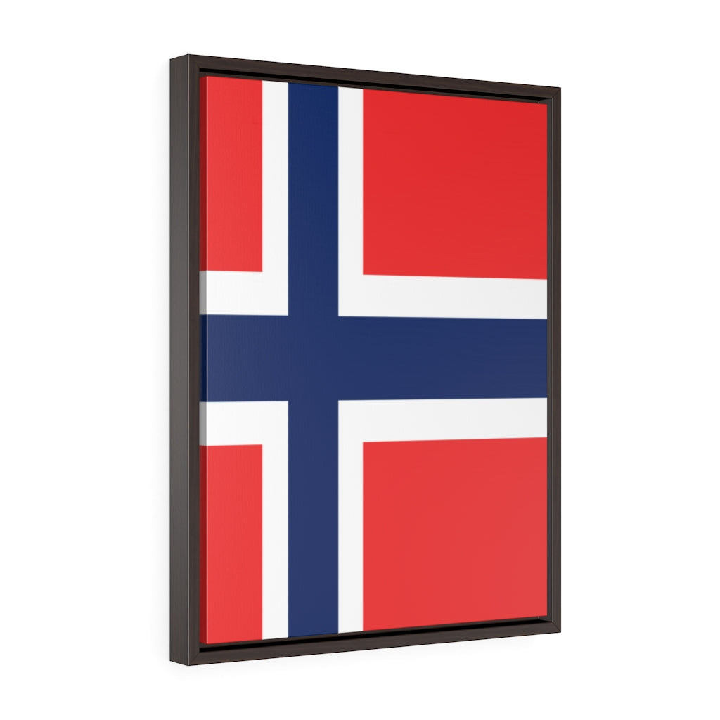 NORWAY Vertical Framed Premium Gallery Wrap Canvas