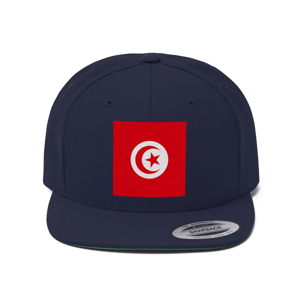 TUNISIA Unisex Flat Bill Hat