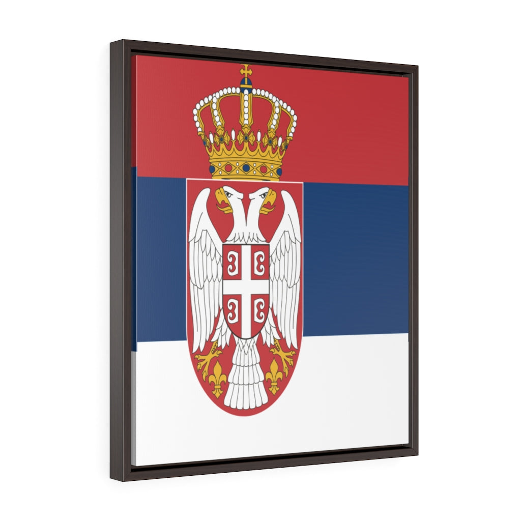 SERBIA Vertical Framed Premium Gallery Wrap Canvas