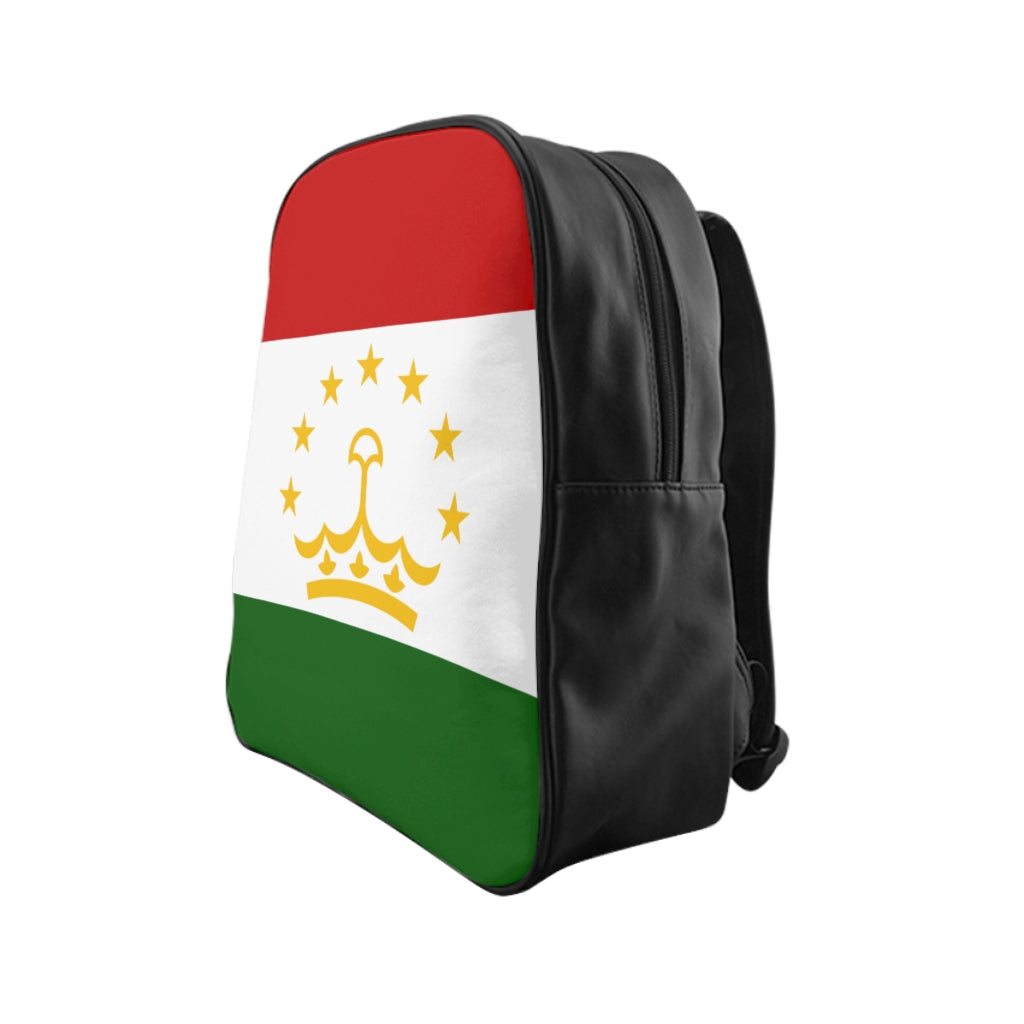 TAJIKISTAN FLAG School Backpack