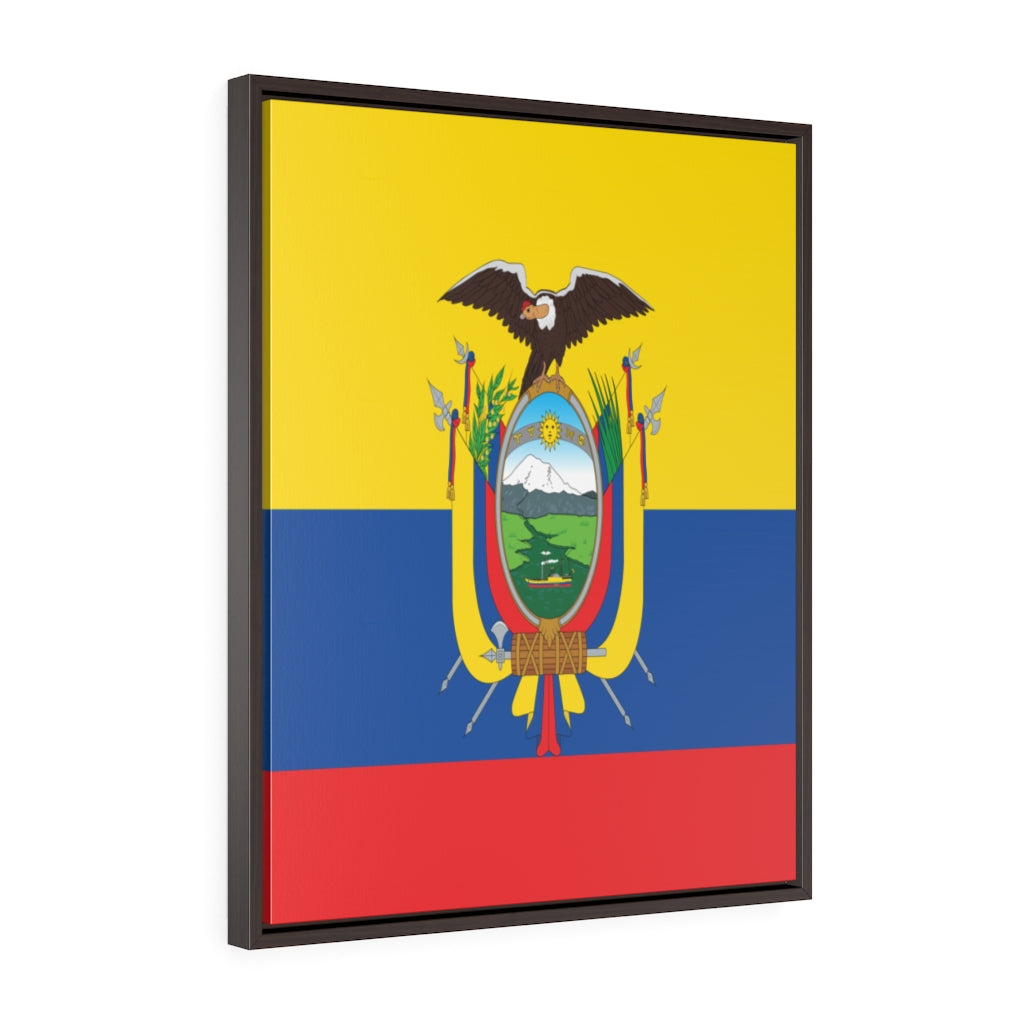 ECUADOR Vertical Framed Premium Gallery Wrap Canvas