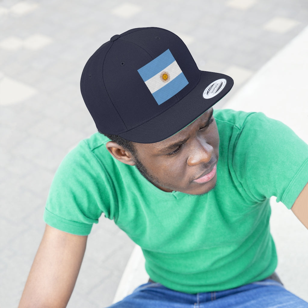 ARGENTINA Unisex Flat Bill Hat