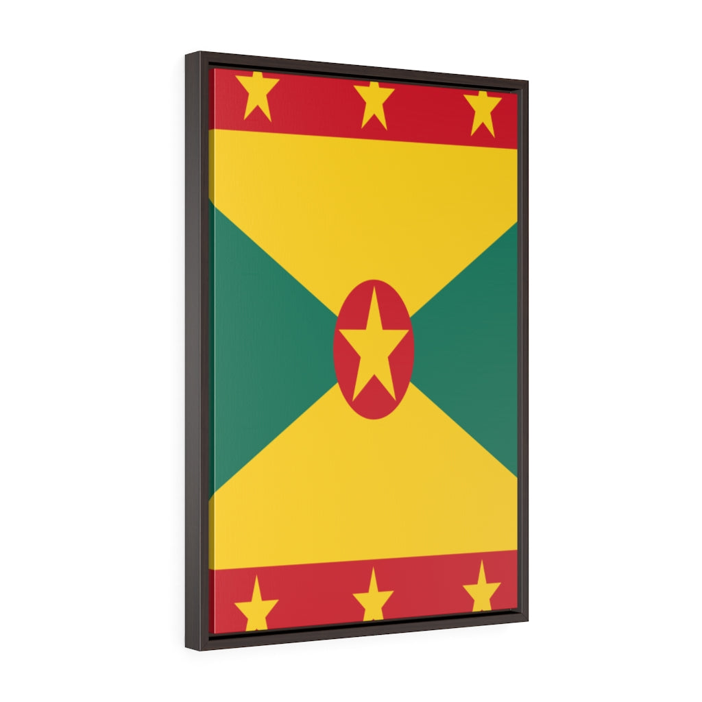 GRENADA Vertical Framed Premium Gallery Wrap Canvas