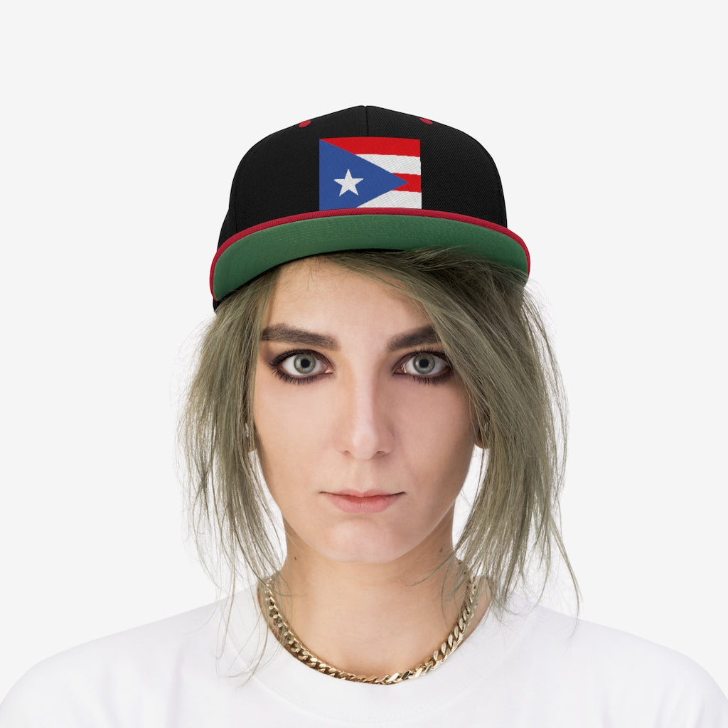 PUERTO RICO Unisex Flat Bill Hat