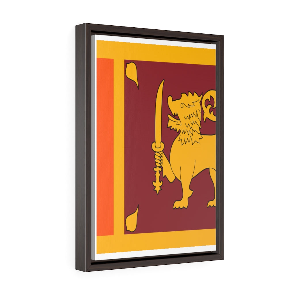 SRI LANKA Vertical Framed Premium Gallery Wrap Canvas