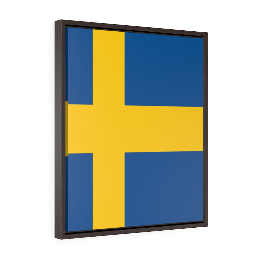 SWEDEN  Vertical Framed Premium Gallery Wrap Canvas