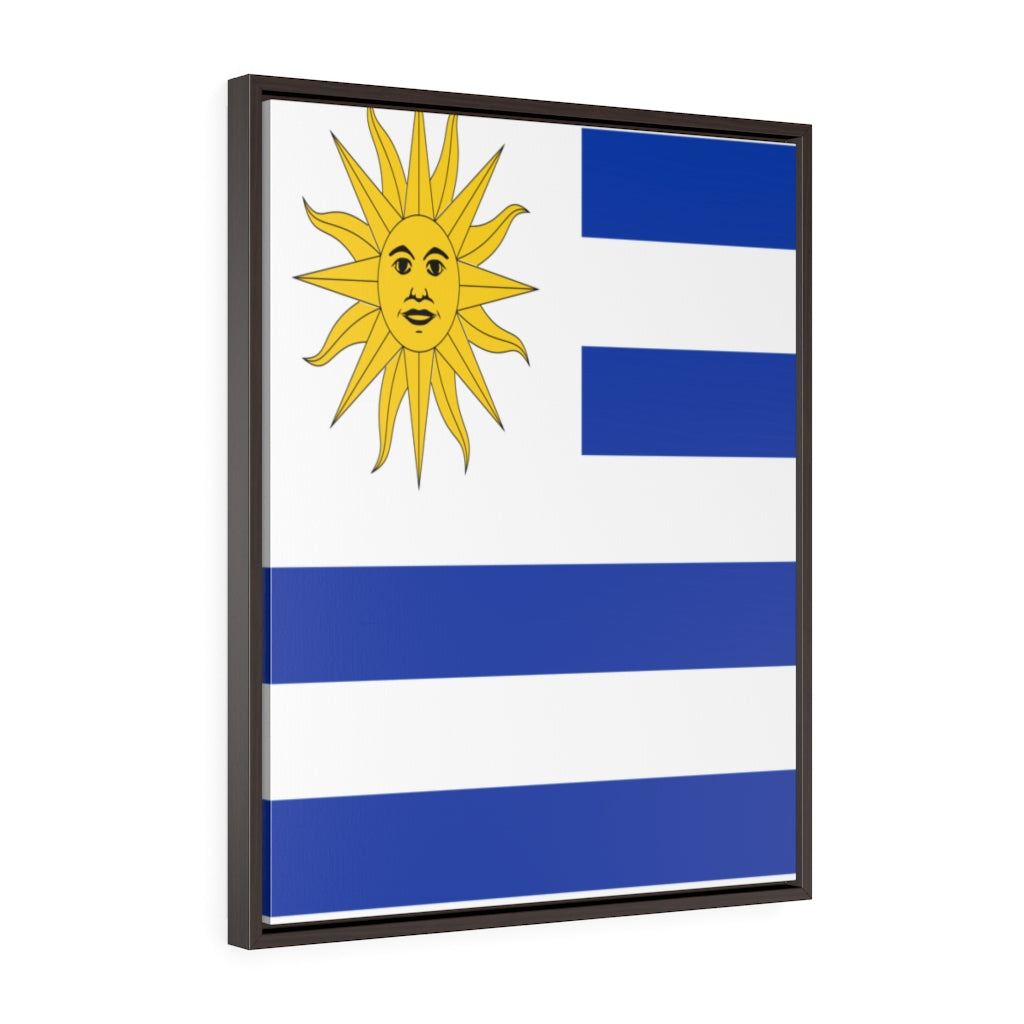 URUGUAY Vertical Framed Premium Gallery Wrap Canvas