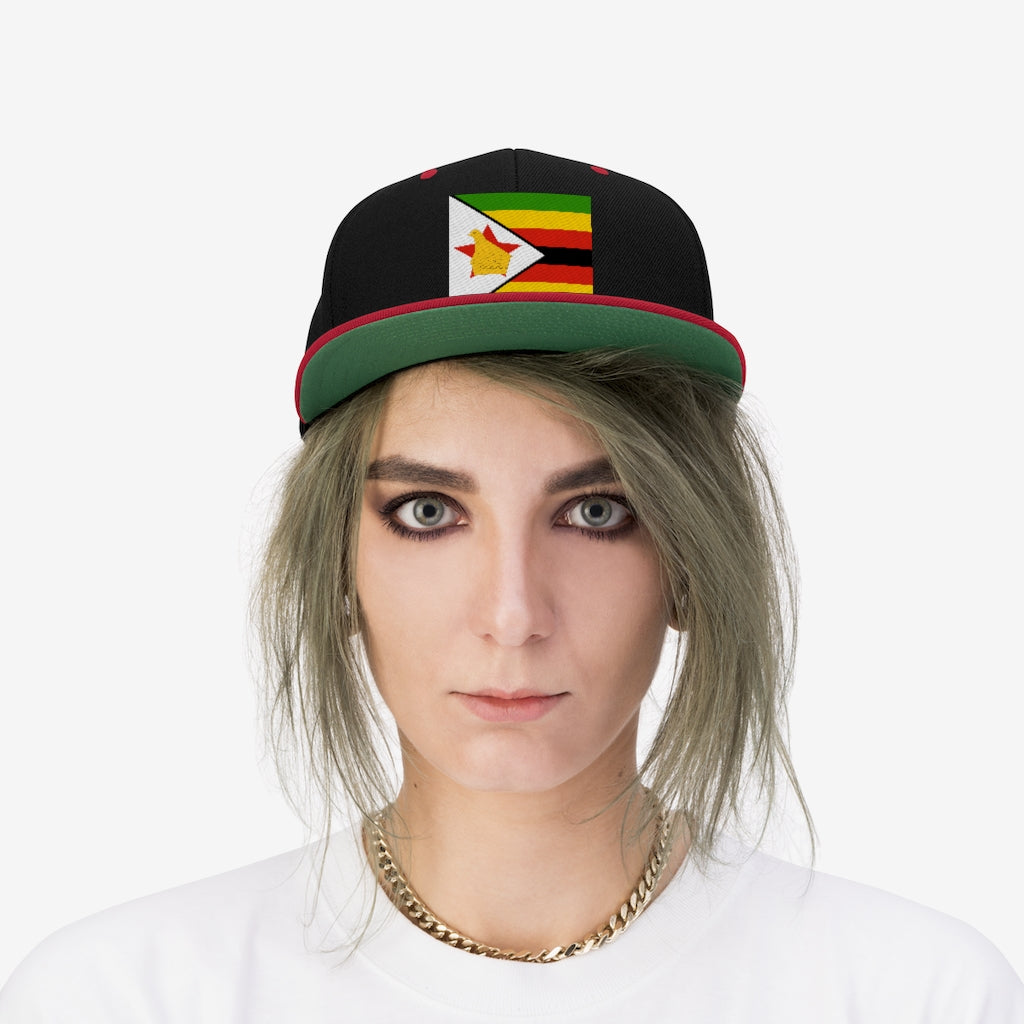 ZIMBABWE Unisex Flat Bill Hat