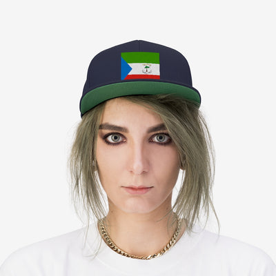 EQUATORIAL GUINEA Unisex Flat Bill Hat