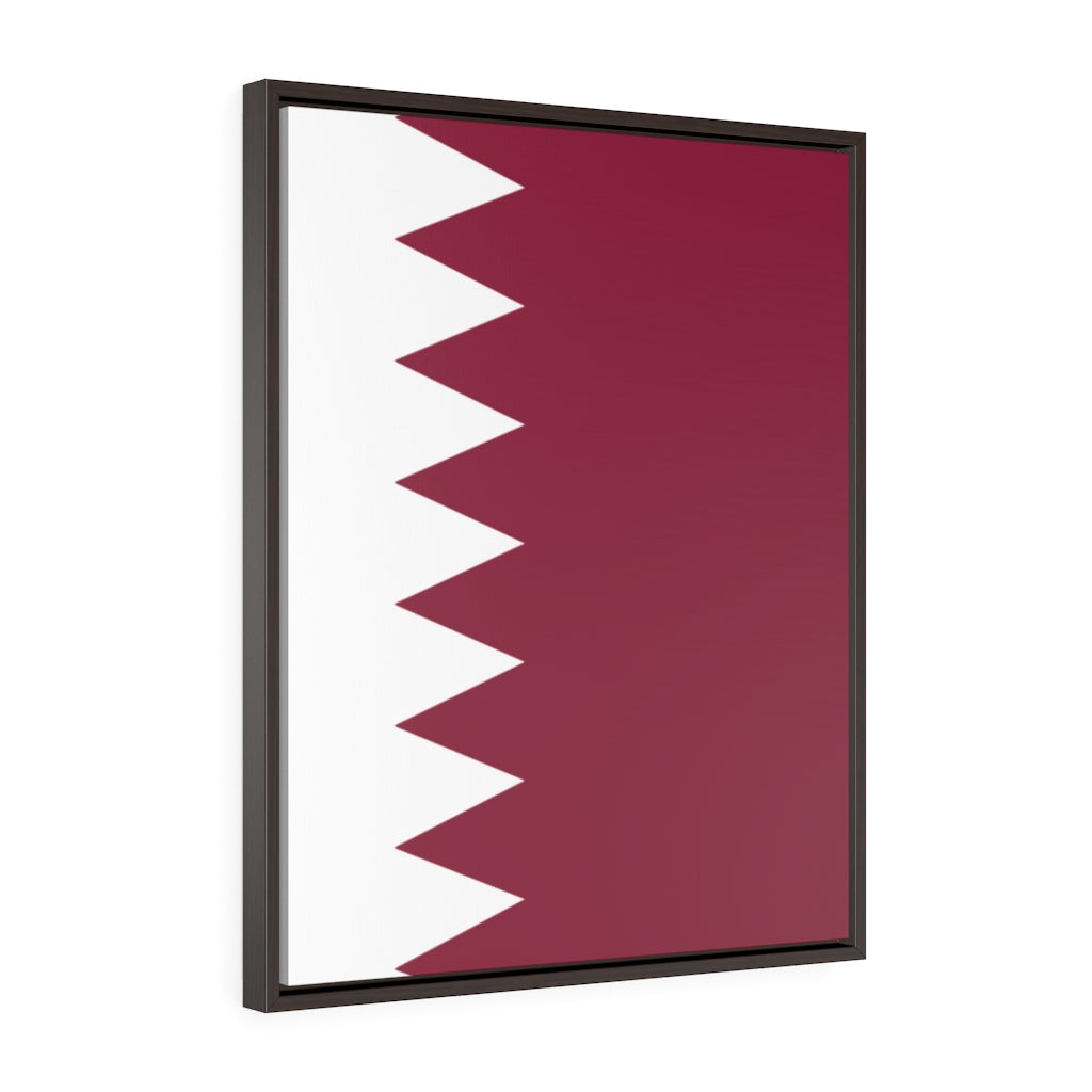 QATAR Vertical Framed Premium Gallery Wrap Canvas