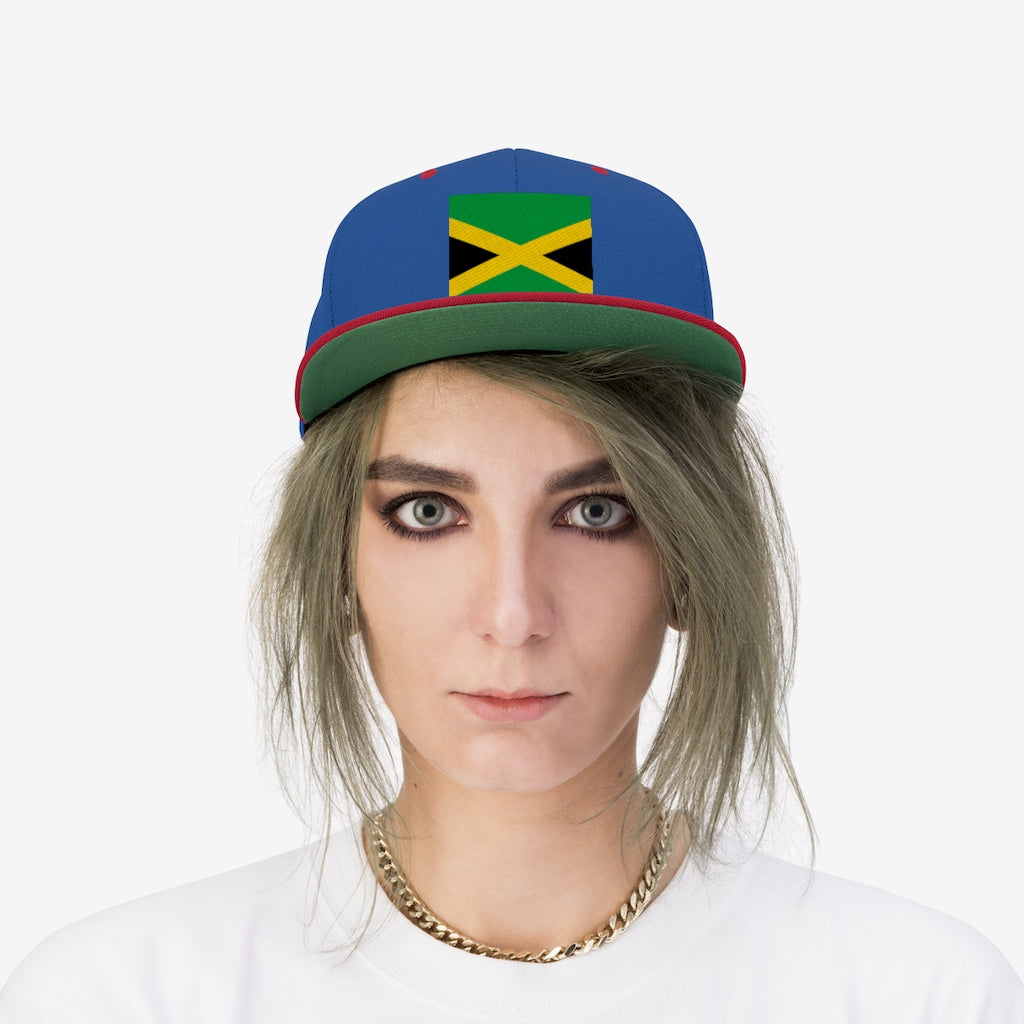 JAMAICA Unisex Flat Bill Hat