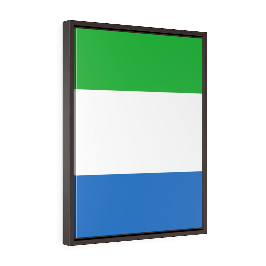 SIERRA LEONE Vertical Framed Premium Gallery Wrap Canvas