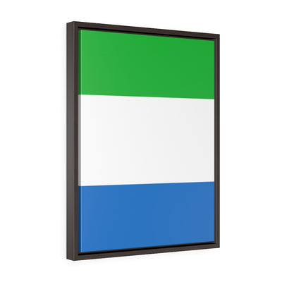 SIERRA LEONE Vertical Framed Premium Gallery Wrap Canvas