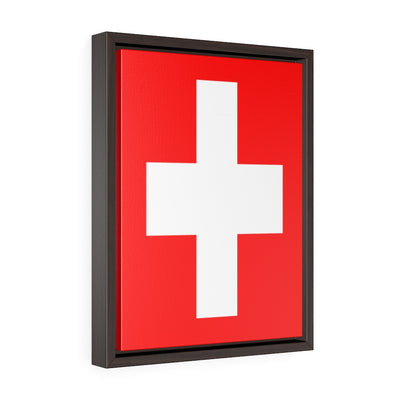 SWITZERLAND Vertical Framed Premium Gallery Wrap Canvas