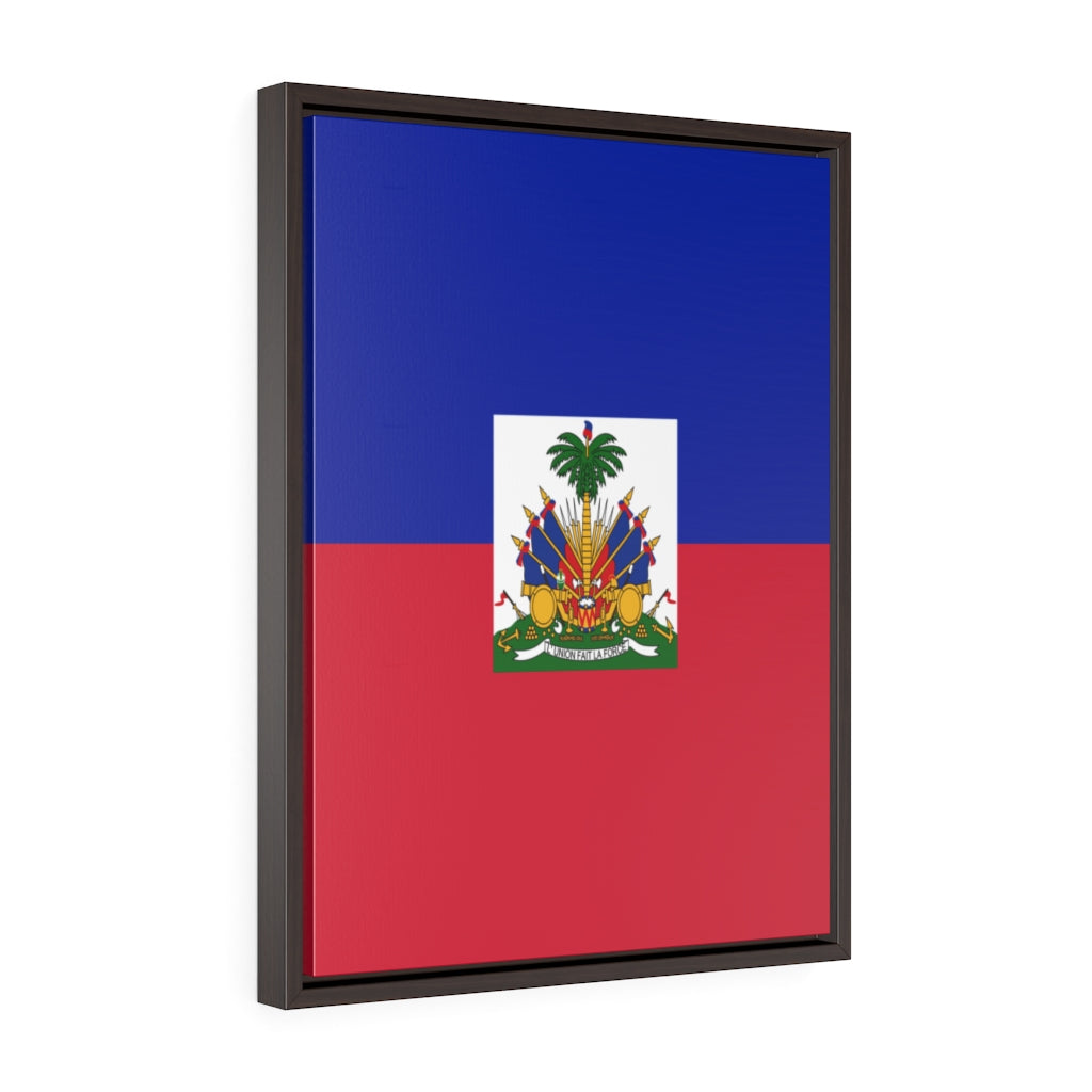 HAITI Vertical Framed Premium Gallery Wrap Canvas