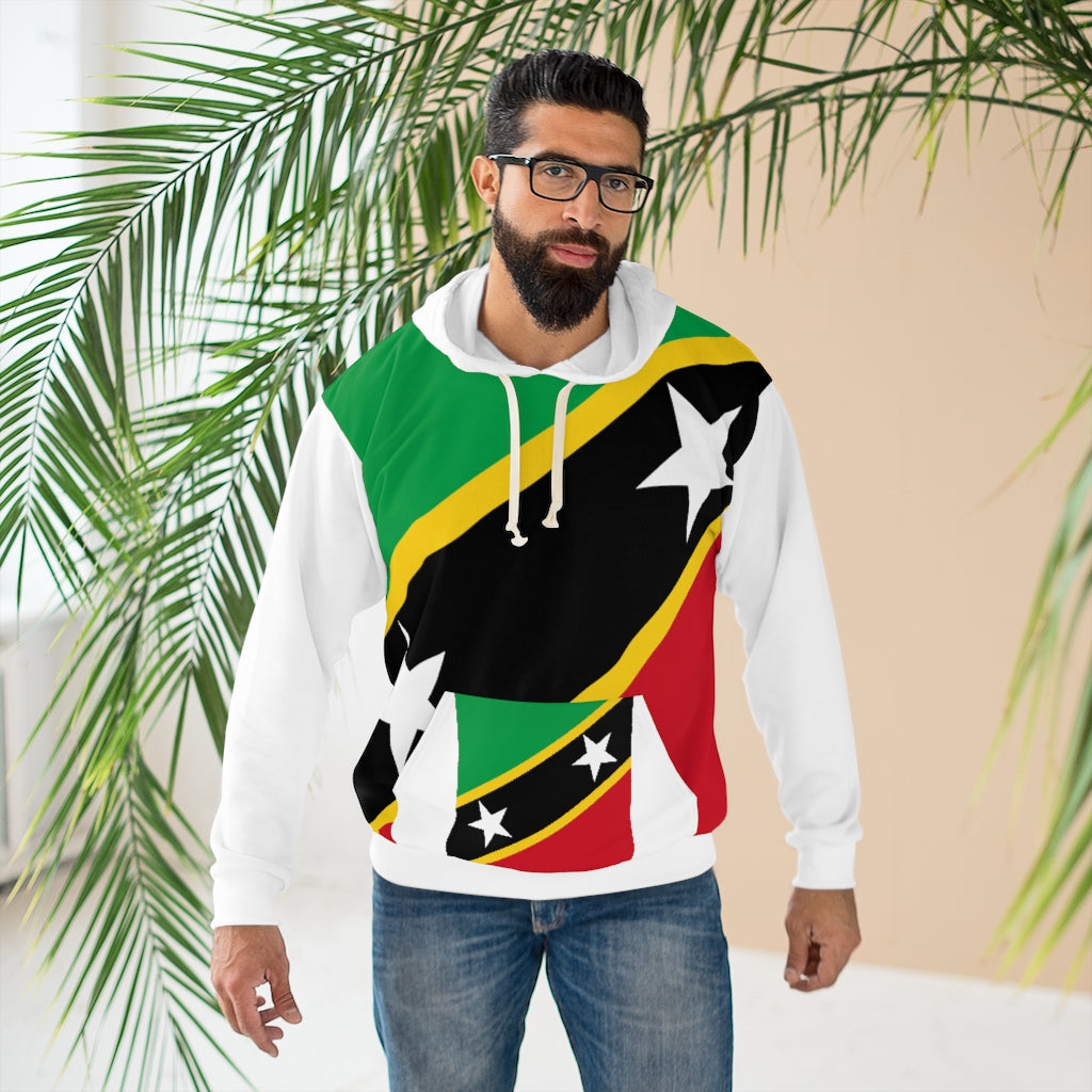 SAINT KITTS AND NEVIS AOP Unisex Pullover Hoodie