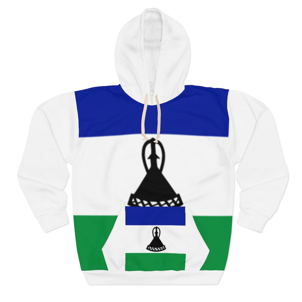 Lesotho AOP Unisex Pullover Hoodie