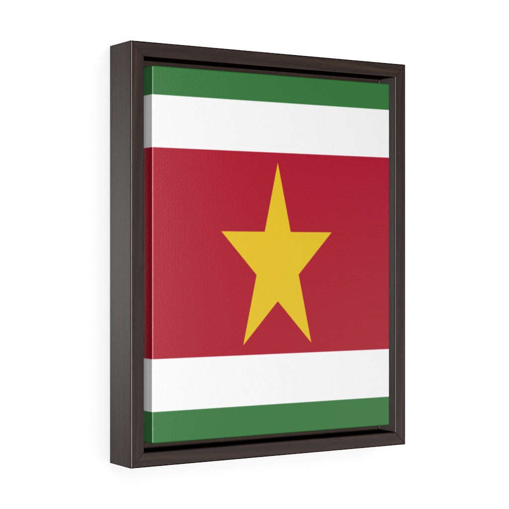 SURINAME Vertical Framed Premium Gallery Wrap Canvas