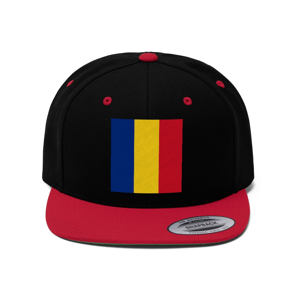 ROMANIA Unisex Flat Bill Hat