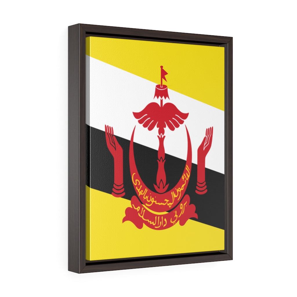 BRUNEI Vertical Framed Premium Gallery Wrap Canvas