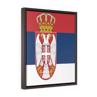 SERBIA Vertical Framed Premium Gallery Wrap Canvas