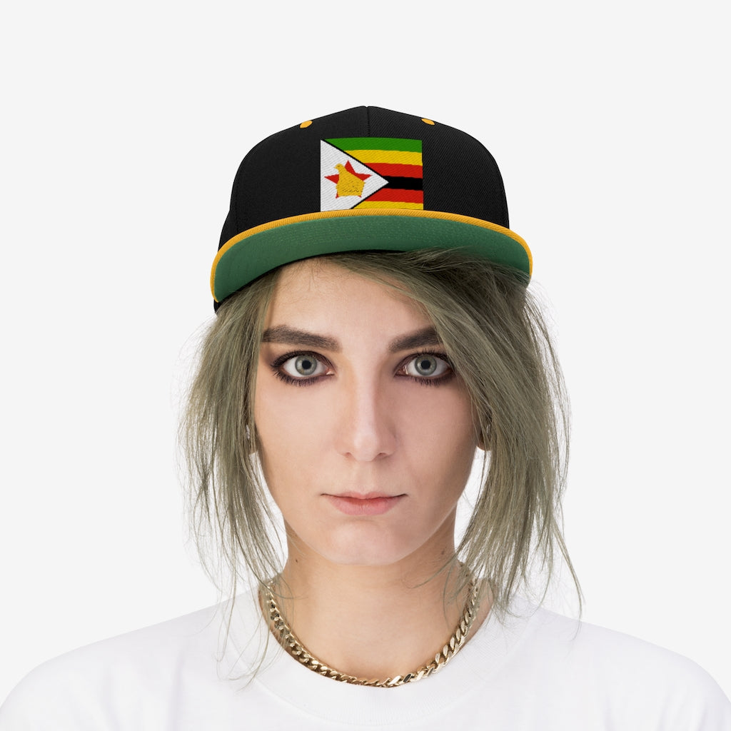 ZIMBABWE Unisex Flat Bill Hat